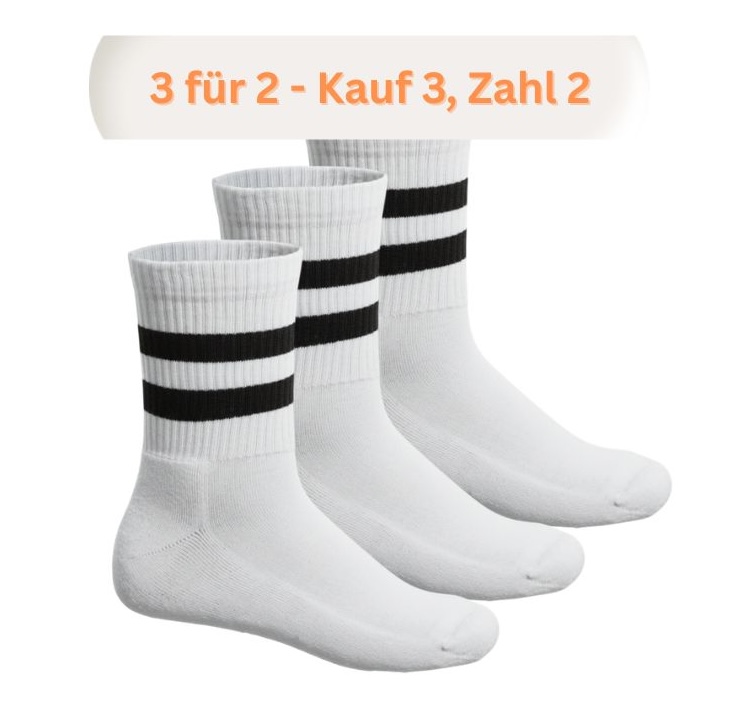 Weiße Tennissocken